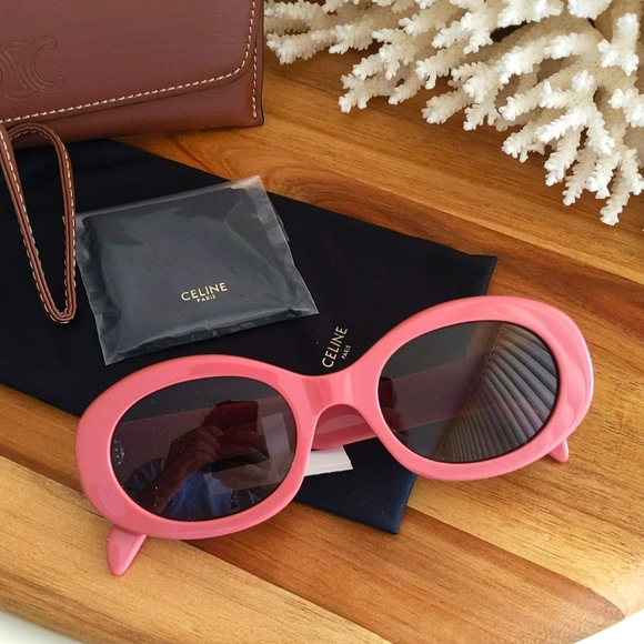 Celine’s Triomphe sunglasses pink🔥NWT🔥NEVER USED! ZERO SCRATCHES!A+ - Picture 17 of 17